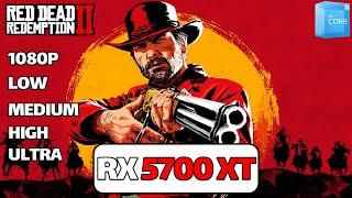 Red Dead Redemption 2 RX 5700 XT | i3 12100f | 1080p (low, medium,high,ultra)