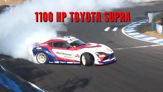 1100 hp Toyota Supra A90 2JZ turbo - Piotr Wiecek drifting in Drift Masters