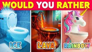 Would You Rather...? Ice, Lava or Rainbow Edition ️