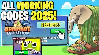 *NEW* ALL WORKING CODES FOR BRAINROT EVOLUTION IN 2025! ROBLOX BRAINROT EVOLUTION CODES