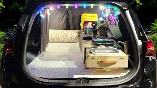 SUV Camper TOUR  2022 HYUNDAI SANTA FE | No Build Car Camping