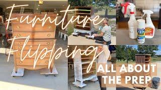 FURNITURE PAINTING FOR BEGINNERS | All About The Prep | Tallboy Dresser Makeover Part 1