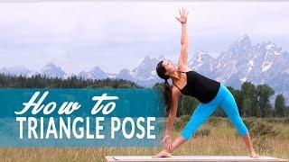 How To Extended Triangle Pose or Utthita Trikonasana with Adi Amar