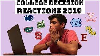 2019 COLLEGE DECISION REACTIONS! (UVA, UNC, UF, W&M and more)