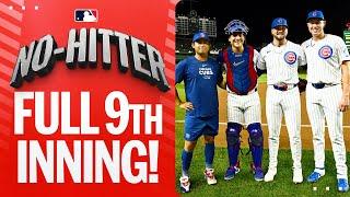 The FULL NINTH INNING of Cubs NO-HITTER! (Plus celebration + hear from Porter Hodge & Miguel Amaya)