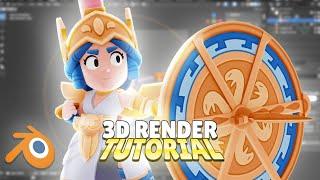 Brawl Stars 3D Render tutorial (Blender 4.1)