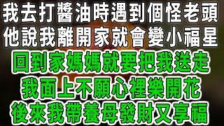 我去打醬油時遇到個怪老頭，他說我離開家就會變小福星，回到家媽媽就要把我送走，我面上不願心裡樂開花，後來我帶養母發財又享福#中老年心語 #深夜讀書 #幸福人生 #花開富貴#深夜淺讀#荷上清風