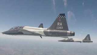 Cockpit Cam - T-38 Talon Formation Flight