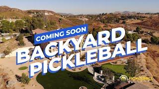 Sneak Peek - Backyard Pickleball Courts