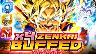 4x ZENKAI BUFFED 14* MAX ARTS BOOSTED DAIMA GOKU IS THE KING OF UNIT SNIPES! | Dragon Ball Legends