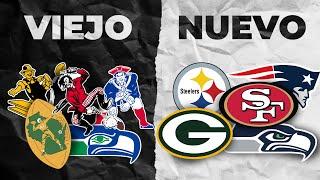 HISTORIA de los logos de los equipos de la NFL - Evolución logos equipos NFL (2023)