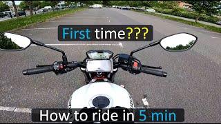 How to ride a motorcycle