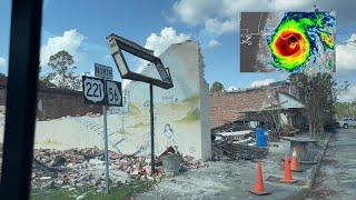 Hurricane Helene destruction and devastation in rural south Georgia