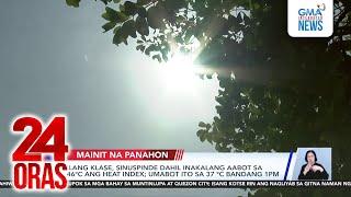 Ilang klase, sinuspinde dahil inakalang aabot sa 46°C ang heat index; umabot ito sa... | 24 Oras