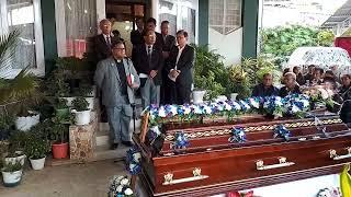 Tribute to DP Iangjuh at his residence at Lawjynriew here on Sept 1. He passed away on Aug 30