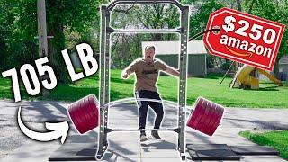 Dropping 700+ LB Bar on Cheapest Amazon Squat Rack!