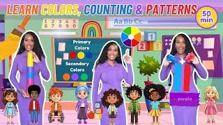 Learn Colors| Color Mixing, Counting, Phonics, Patterns| Learning with Ms Houston