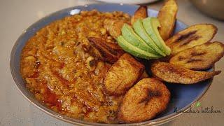 Cook dinner with me - Beans Stew and fried ripened plantains