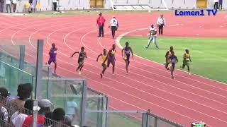 Boys 100m final. Super Zonal 2023. Ashanti Region.