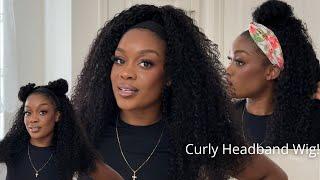 3 STYLES FOR LAZY GIRLS!  | EASIEST CURLY HEADBAND WIG EVER | 2 MINUTES INSTALL | ASTERIA HAIR