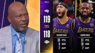 "Lakers choked in home" - James Worthy on LeBron & AD combined 70 Pts but loss to Magic 119-118