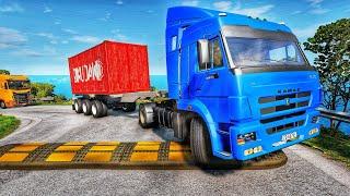 Trucks vs Speed Bumps | BeamNG.drive