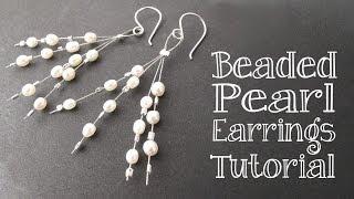 DIY Beaded Pearl Earrings Tutorial