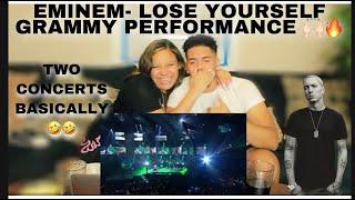 EMINEM - Lose Yourself LIVE GRAMMYS 2003 REACTION! ft. PROOF