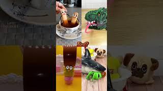 Poor Green Spider and Scary Shark#shorts #fidgets #squishy #trend #tiktok #funny