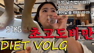 [vlog] 결혼도 포기한 39살 초초고도비만의 다이어트 브이로그 제2탄ㅣ7일간 다욧