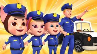 LIVE | Brave Police Patrol Team | Police Chase | Police Car | Nursery Rhymes & Kids Songs | Rosoo