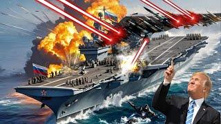 7 Minutes Ago! US F-47 stealth fighter jet destroys Russia's only aircraft carrier - ARMA 3