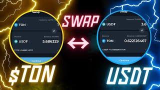 HOW TO SWAP TON TO USDT OR USDT TO TON (TONCOIN)