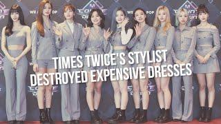 Times TWICE's Stylist Destroyed Expensive Dresses