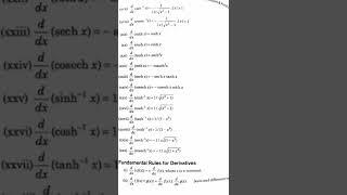 Important derivatives l standard functions l Basic calculus