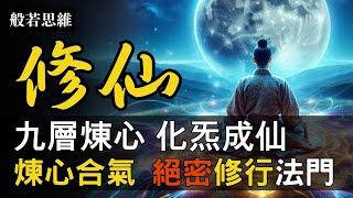 探索九層煉心‍️道教內丹術奧秘㊙️煉心合氣證入太虛人元大道修煉虛無圈子意守丹田這就是萬法歸宗可以延年益壽，常生久視 #九層煉心 #內丹術 #張三丰 #修仙 #般若思維