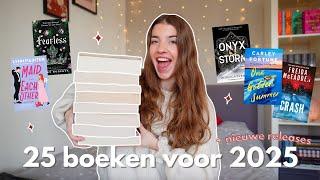 25 boeken die ik wil lezen in 2025  + nieuwe releases & TBR  vlogmas dag 23