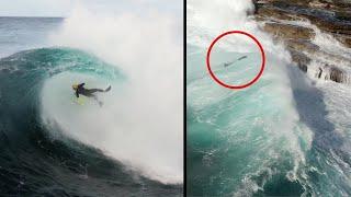 CARNAGE At Cape Solander - 23/07/23 // #surfing & #bodyboarding // Sky Monkey