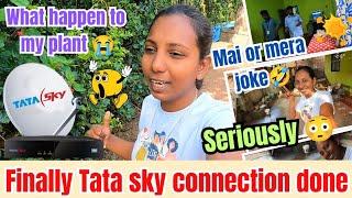 Finally TATA Sky Connection Done ||Random Konkani Vlog|| Full of time Waste ||#konkanivideos