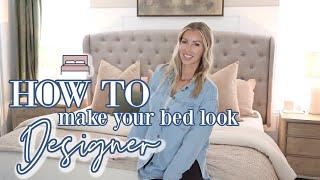 HOW TO MAKE YOUR BED LOOK DESIGNER with Bedsure! High end looks on a BUDGET!