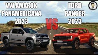 Volkswagen Amarok PanAmericana 2023 VS Ford Ranger Raptor 2023 | Exterior & Interior Comparison #vw