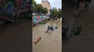 Hochwasser in Wien, Österreich - 15.09.2024