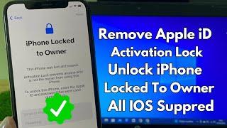 How To Remove Apple iD Activation Lock iF Forgot Password ! How To Fix iPhone Locked To Owner 2024