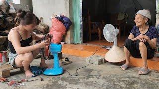 GeniusGirlRepair: Helping an old, lonely woman, Repairing an old broken fan