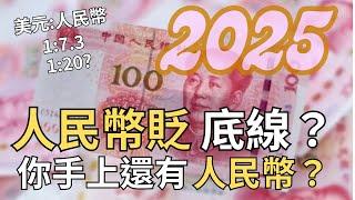 【非童凡響】川普即將就任，人民幣貶值底線？中國經濟下行再遇關稅打擊，連環拳之下還有一個「通縮有何不好的」習總書記，你手上還有人民幣？｜2025.1.6