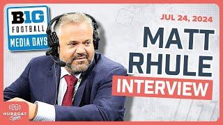 Matt Rhule INTERVIEW at Big Ten Media Days | Hurrdat Sports Radio