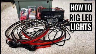 How To Rig LED Strip Lights To 12V Battery