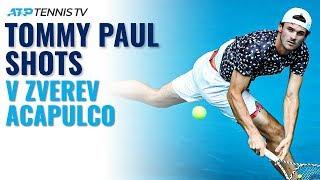 Tommy Paul Great Shots In Win vs Zverev | Acapulco 2020 Highlights