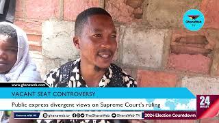 Some Ghanaians express divergent views on Supreme Court's ruling on vacant seat controversy