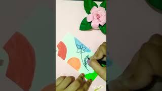 #youtubeshorts Easy poho Art...#For beginners #Shi'sArts